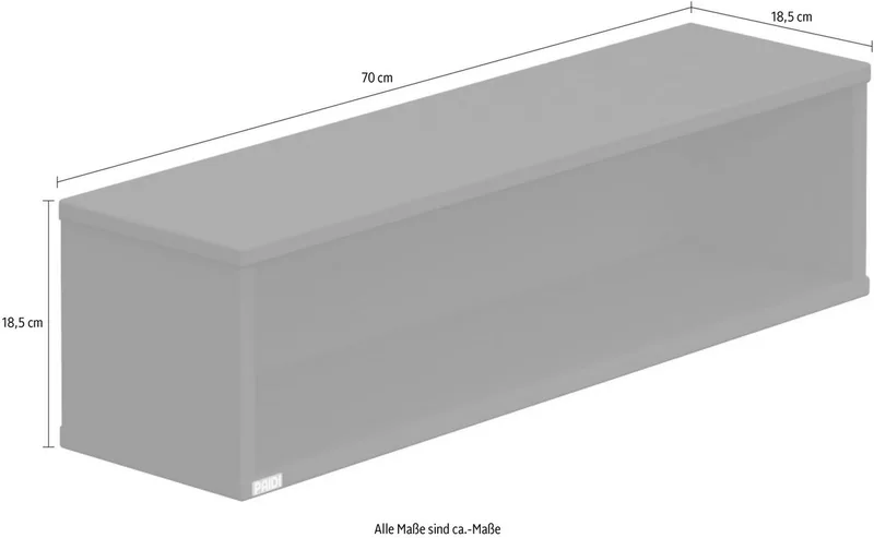 Wandregal Wandbox Breit, viele Farbvarianten från Paidi i Beige – produktbild 5 av 5