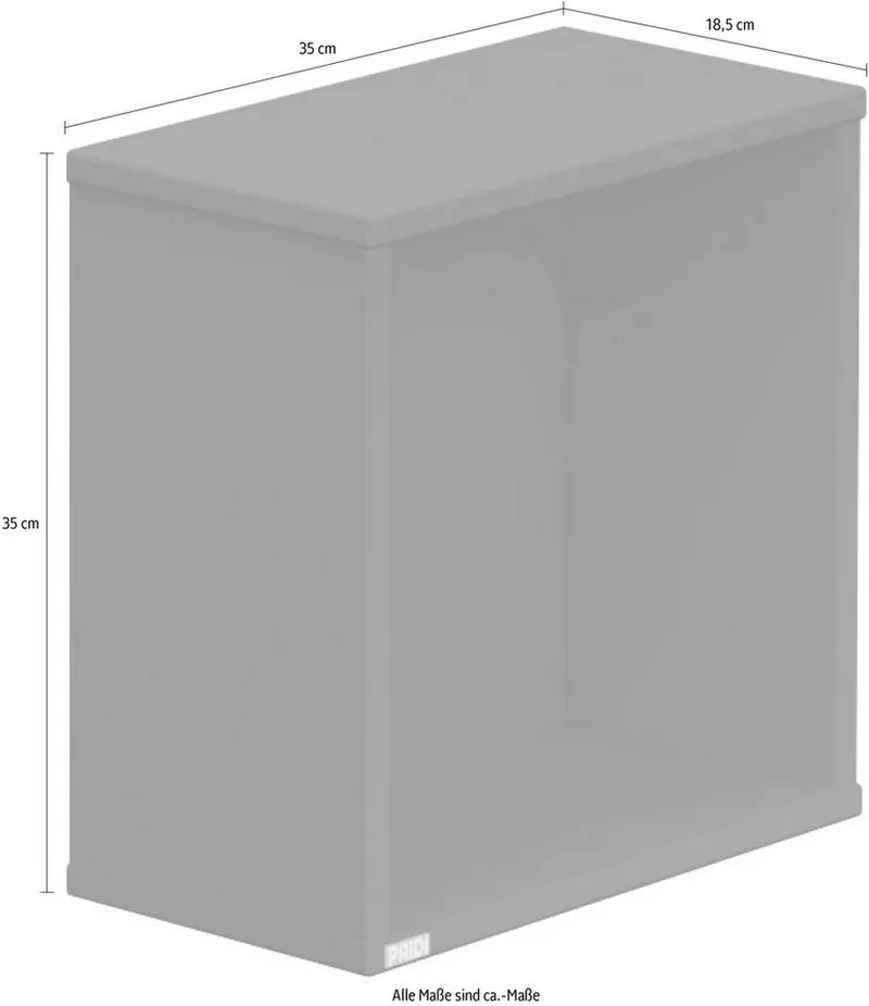 Wandregal Wandbox Q, viele Farbvarianten van Paidi in Beige – productfoto 5 van 5