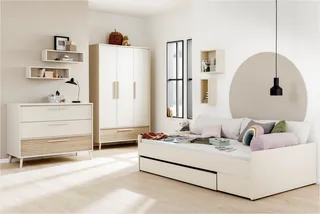 Wickelkommode EEFJE in 3 Schubladen mit Soft-Close, verschiedene Ausführungen, langlebige Kommode, geprüfte Sicherheit, Wickeltisch aus Holz by Paidi in Beige – product photo 2 of 5