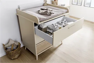 Wickelkommode EEFJE in 3 Schubladen mit Soft-Close, verschiedene Ausführungen, langlebige Kommode, geprüfte Sicherheit, Wickeltisch aus Holz by Paidi in Beige – product photo 5 of 5