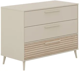 Wickelkommode EEFJE in 3 Schubladen mit Soft-Close, verschiedene Ausführungen, langlebige Kommode, geprüfte Sicherheit, Wickeltisch aus Holz by Paidi in Beige – product photo 1 of 5