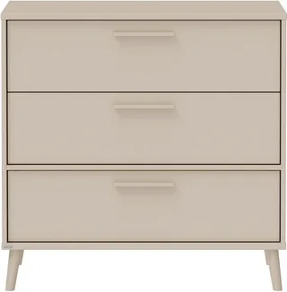 Wickelkommode EEFJE in Beige, 3 Schubladen mit Soft-Close, verschiedene Ausführungen, langlebige Kommode, geprüfte Sicherheit, Wickeltisch aus Holz van Paidi in Beige, Bruin – productfoto 3 van 5