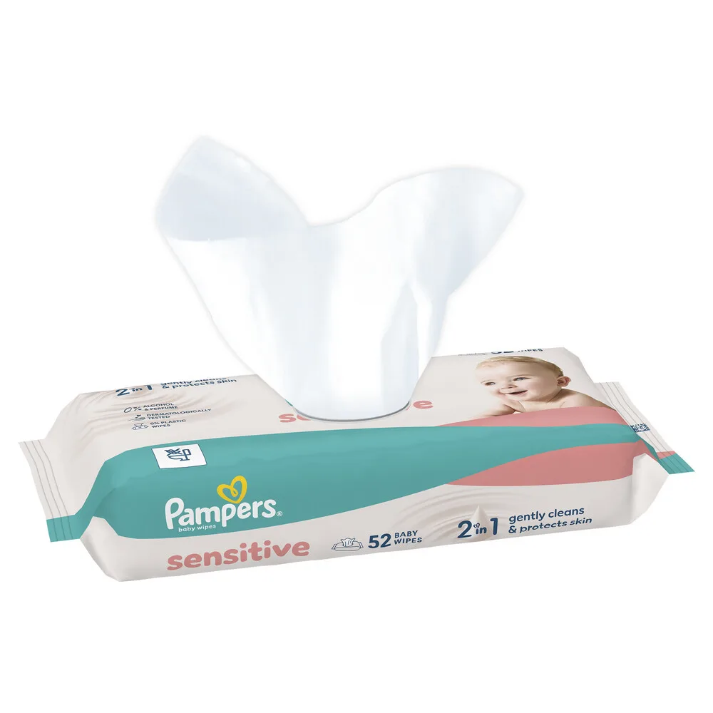 12x Pampers Billendoekjes Sensitive 52 Stuks van Pampers – productfoto