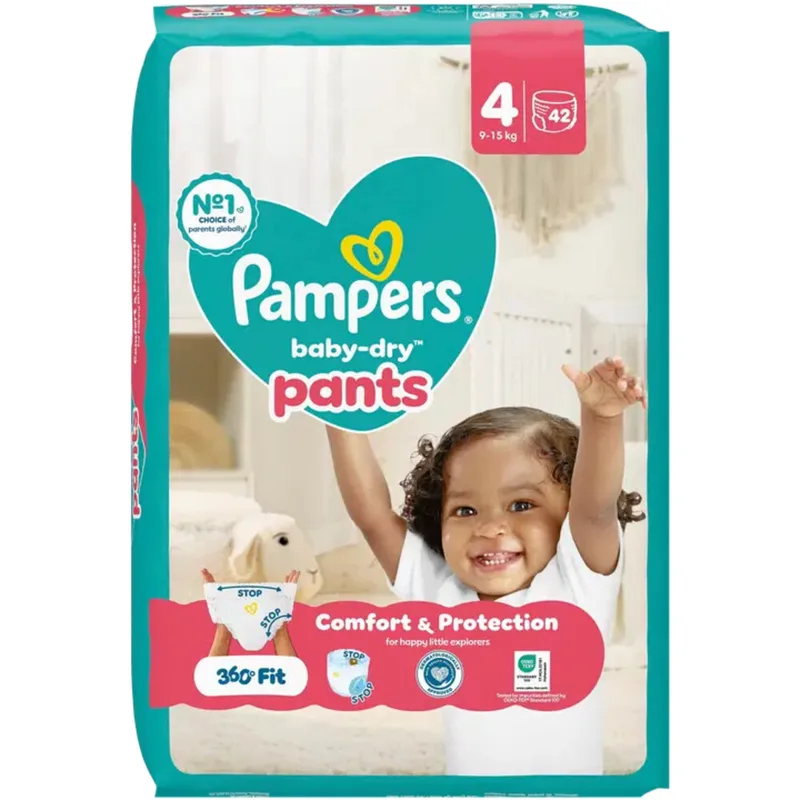 2x Pampers Baby Dry Luierbroekjes Maat 4 (9-15 kg) 42 stuks från Pampers – produktbild