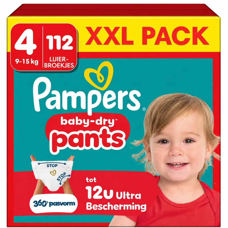 2x Pampers Baby Dry Luierbroekjes Maat 4 (9-15kg) 56 stuks by Pampers – product photo