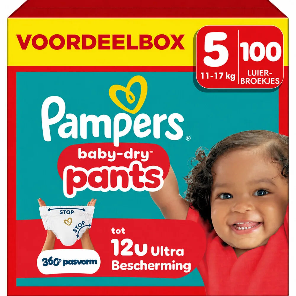2x Pampers Baby Dry Luierbroekjes Maat 5 (11-17kg) 50 stuks från Pampers – produktbild