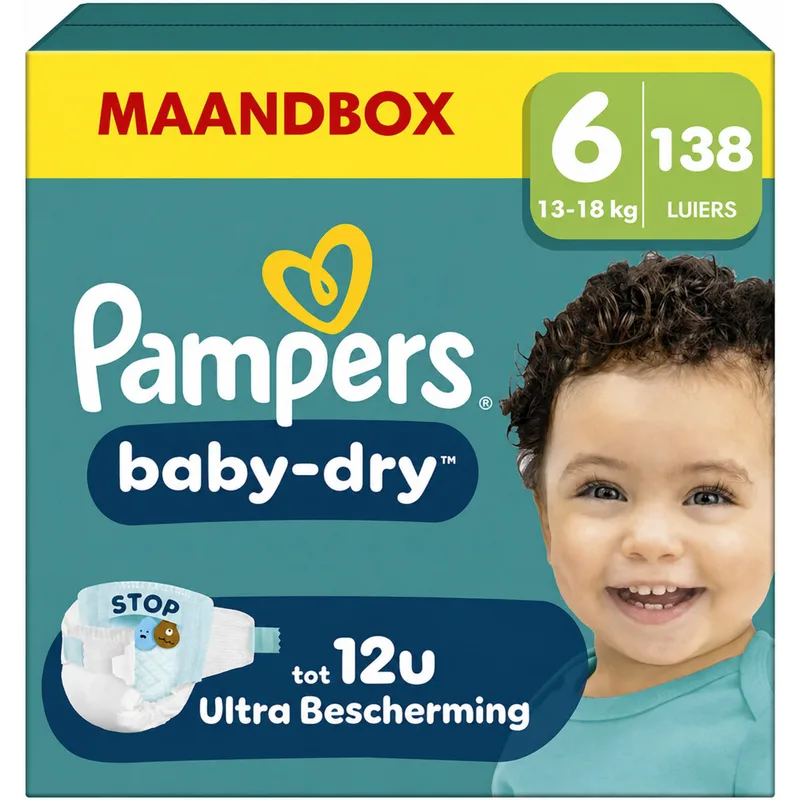 3x Pampers Baby Dry Luiers Maat 6 (13-18 kg) 46 stuks de Pampers – photo produit