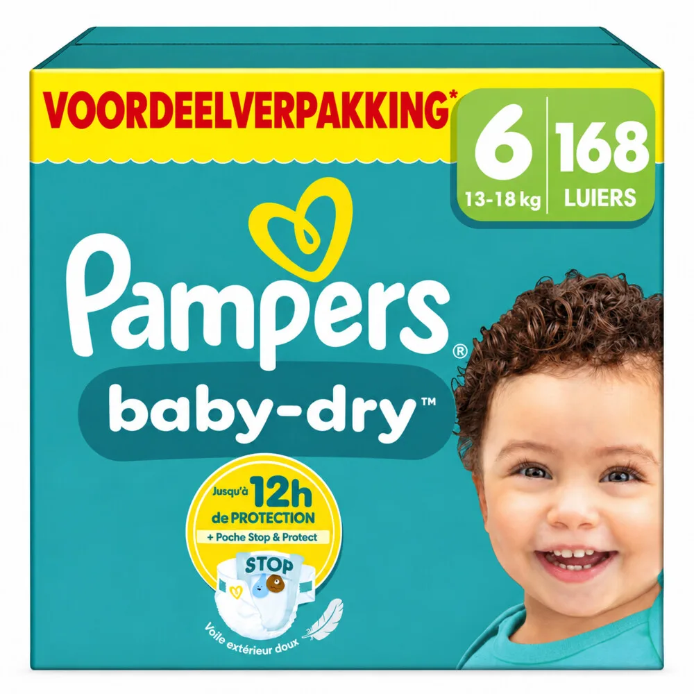 3x Pampers Baby Dry Luiers Maat 6 (13-18kg) 56 stuks de Pampers – photo produit