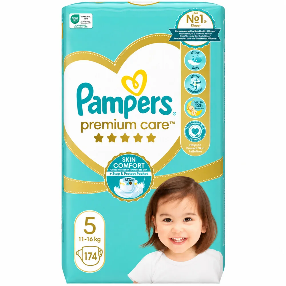 3x Pampers Premium Care Luiers Maat 5 (11-16 kg) 58 stuks de Pampers – photo produit