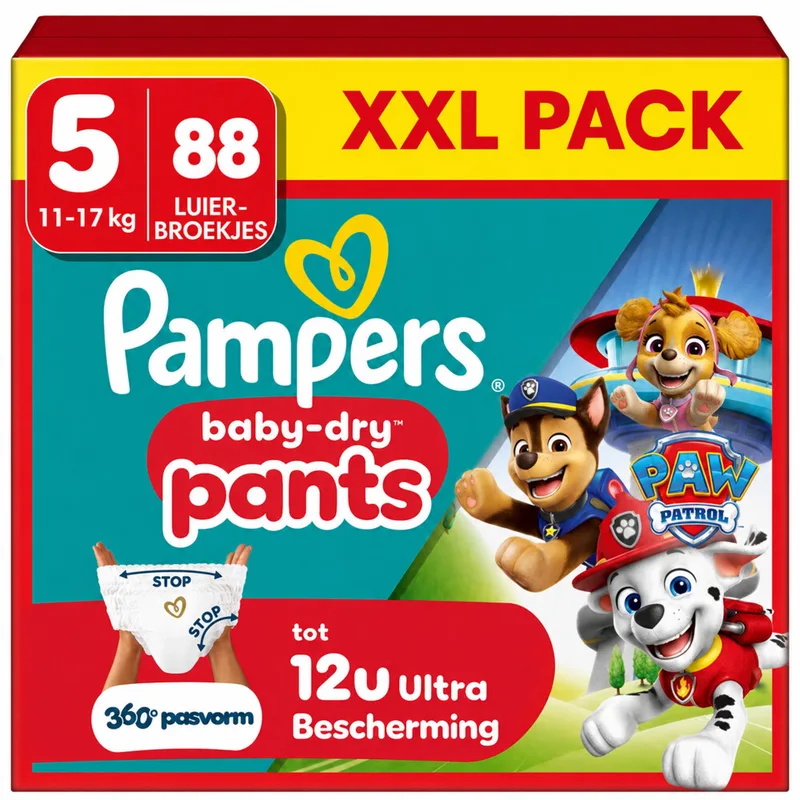 4x Pampers Baby Dry Luierbroekjes Paw Patrol Maat 5 (11-17kg) 22 stuks by Pampers – product photo