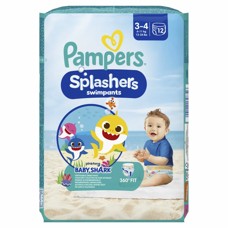 8x Pampers Splashers Zwemluiers Maat 3-4 (6-11 kg) 12 stuks de Pampers – photo produit