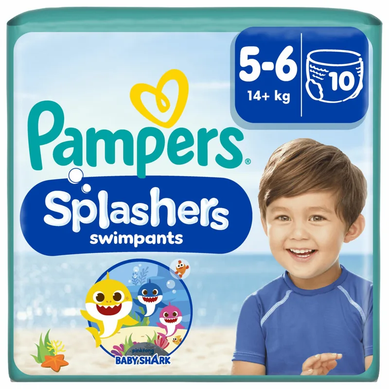 3x Pampers Splashers Zwemluiers Maat 5-6 (14 kg+) 10 stuks by Pampers – product photo