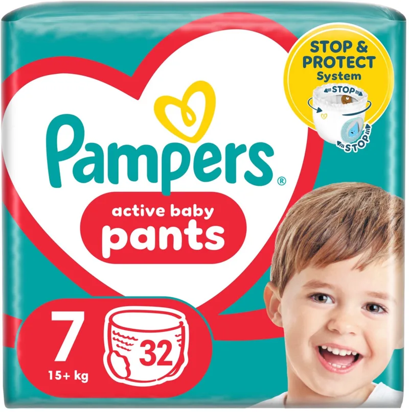 Active Baby Luierbroekjes Maat 7 (15+kg) 32 stuks by Pampers – product photo
