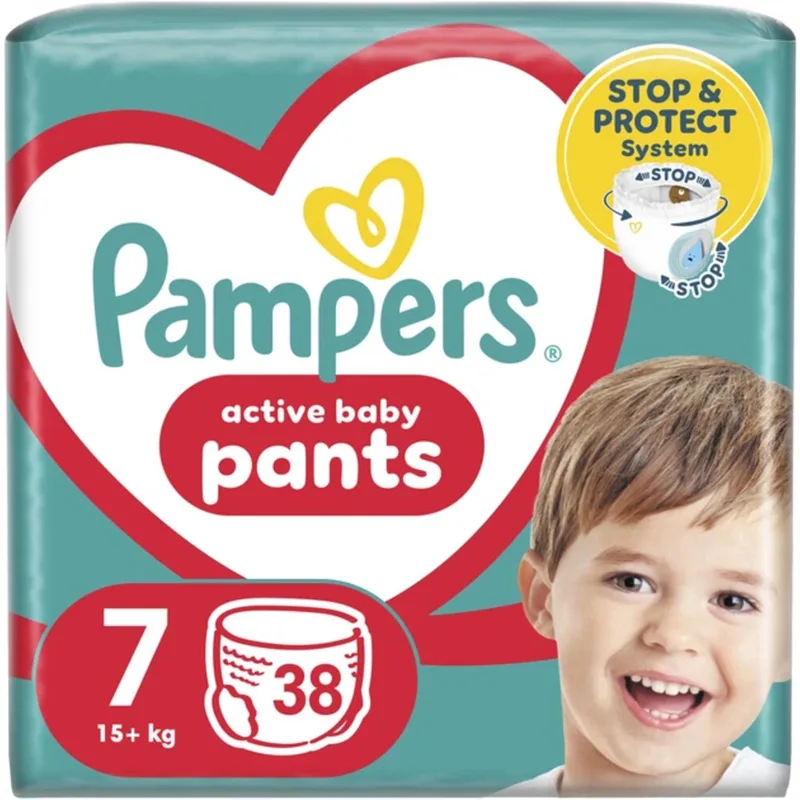 Active Baby Luierbroekjes Maat 7 (15+kg) 38 stuks by Pampers – product photo