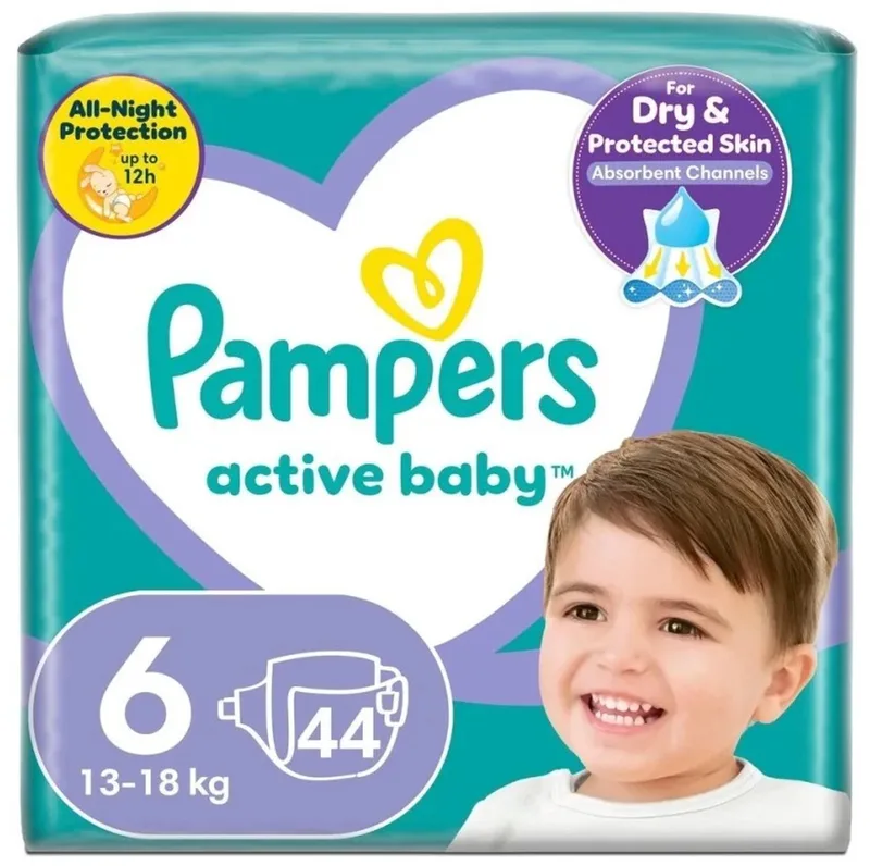 Active Baby Luiers Maat 6 (13-18 kg) 44 stuks van Pampers – productfoto