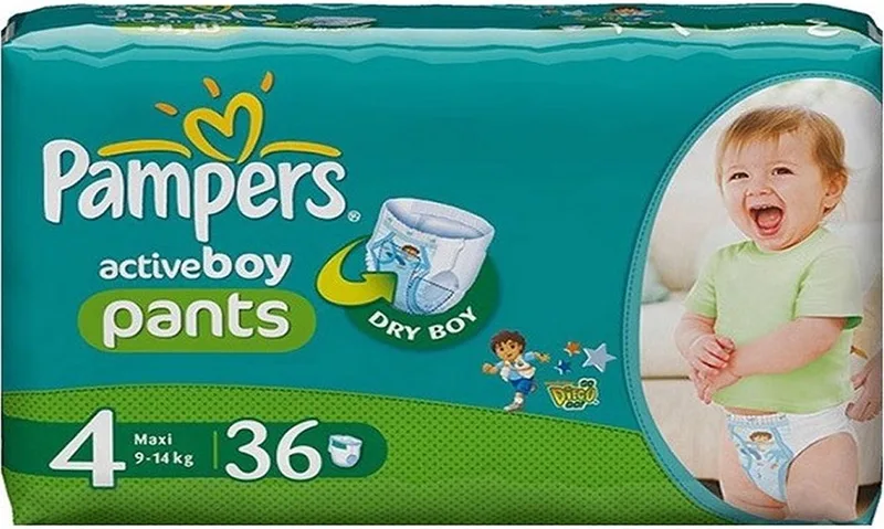Active Boy Pants - Diego - Maat 4 - 36 Luierbroekjes van Pampers – productfoto