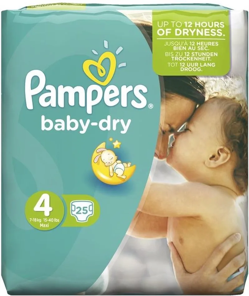 Baby Dry Luiers Maat 4 - 25 stuks de Pampers – photo produit