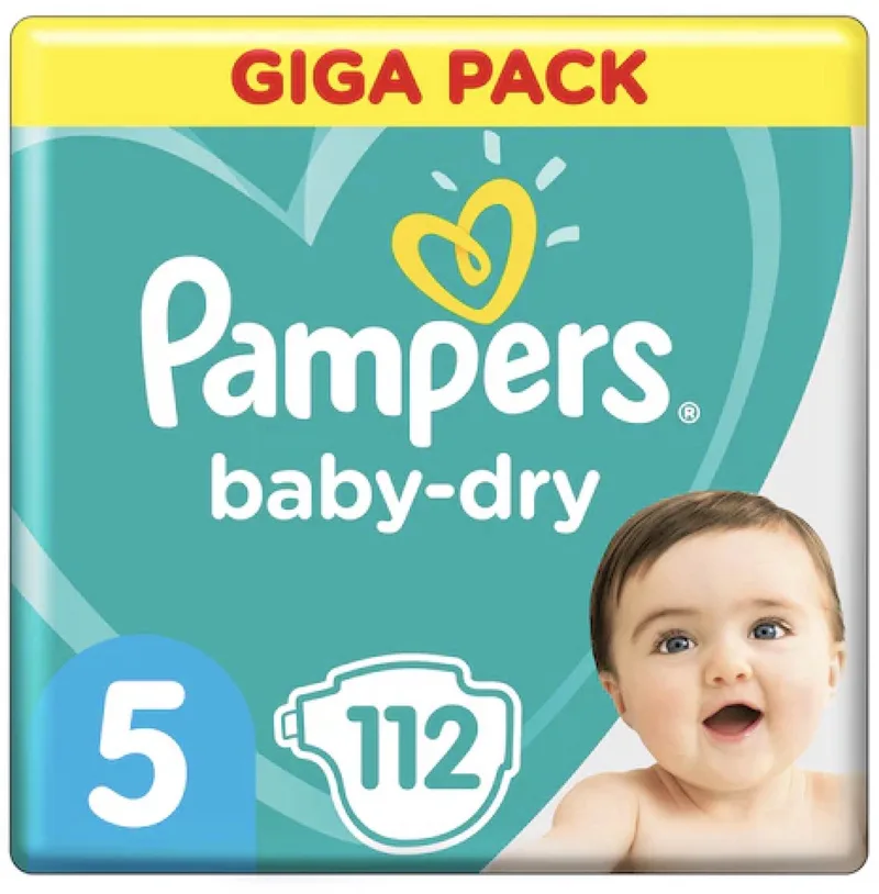Baby Dry - Maat 5 - Mega Pack - 112 luiers by Pampers – product photo