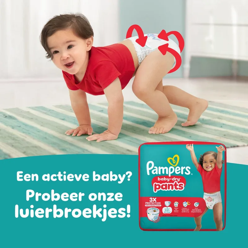 Baby Dry - Maat 6+ - Small Pack - 32 Luiers van Pampers – productfoto