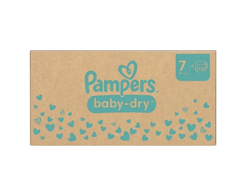 Baby-Dry Maat 7 - 132 Luiers - 15kg+ - Maandbox by Pampers – product photo 2 of 2