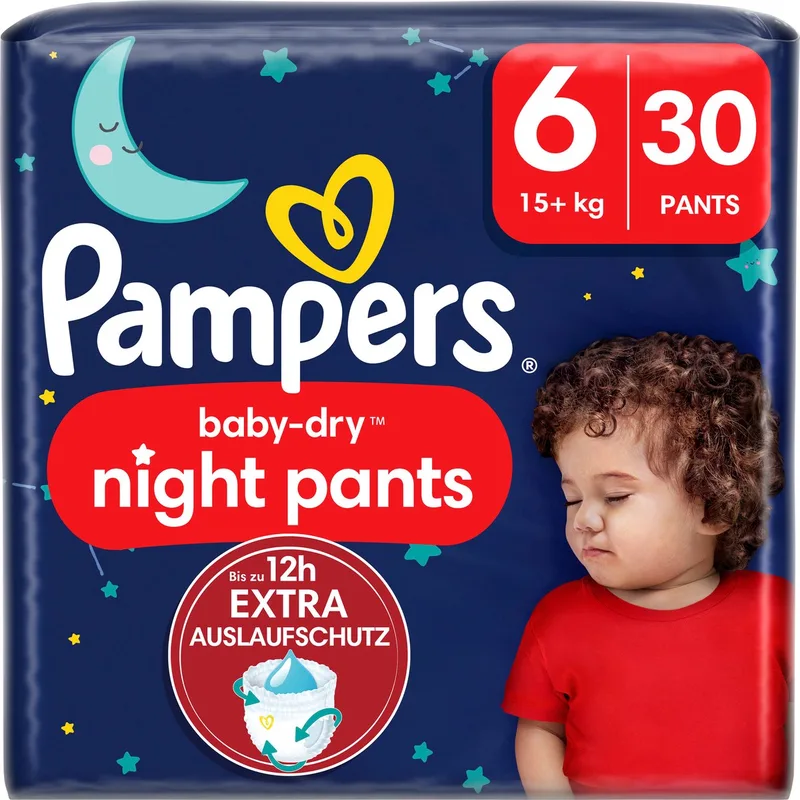 Baby Dry Night Pants - Maat 6 - Small Pack - 30 stuks - 15+ KG van Pampers – productfoto