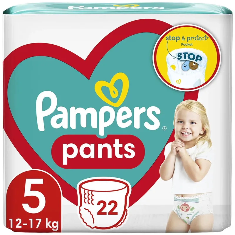 Baby-Dry Pants - Luierbroekjes - Maat 5 - 12-17 kg - 22 Stuks by Pampers – product photo