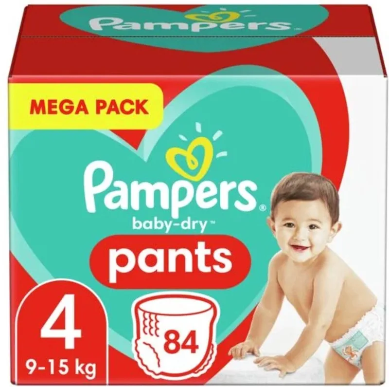 Baby Dry Pants - Maat 4 - 84 Luierbroekjes de Pampers – photo produit