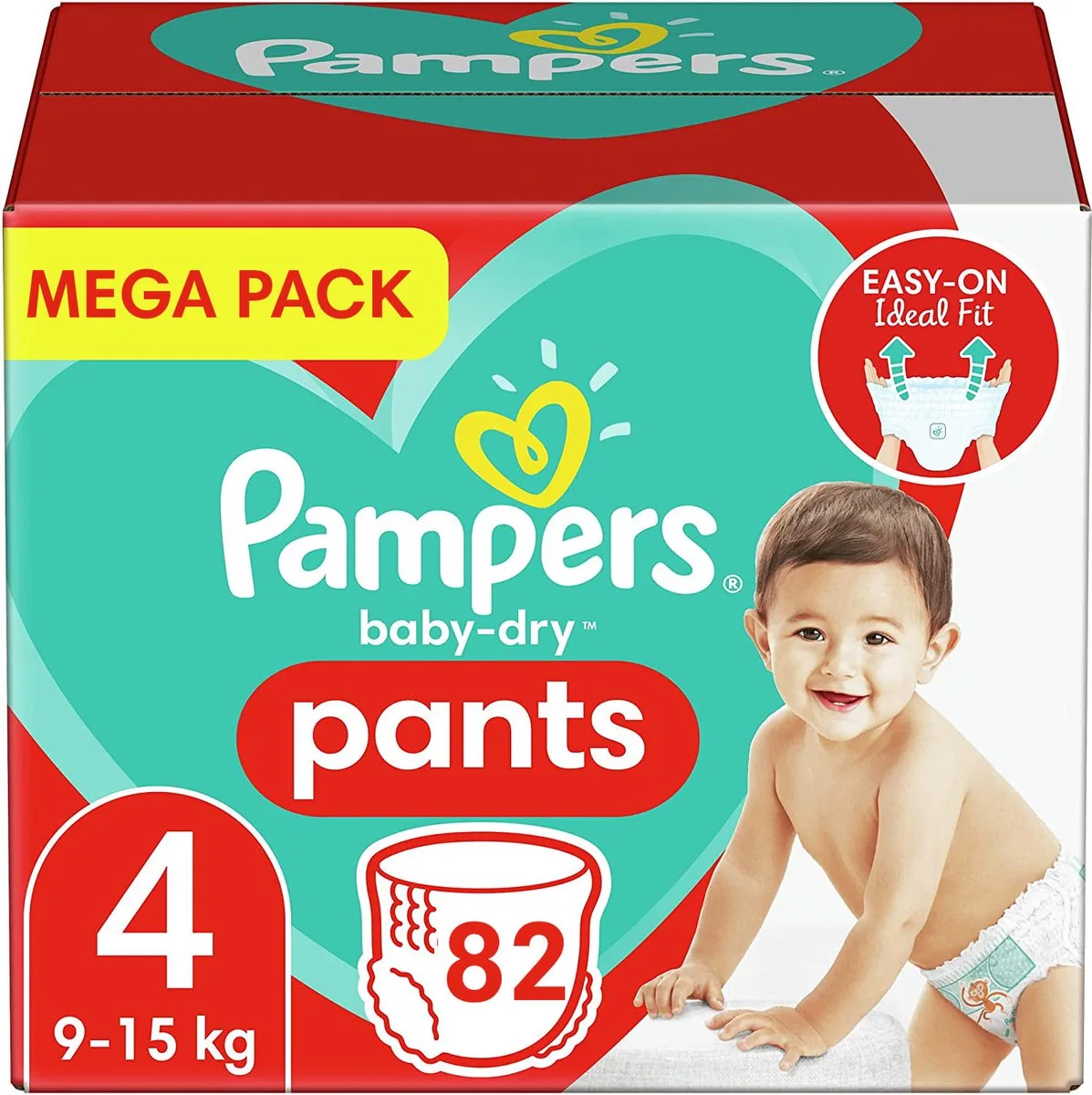 Baby Dry Pants - Maat 4 - Mega Pack - 82 luierbroekjes von Pampers – Produktfoto