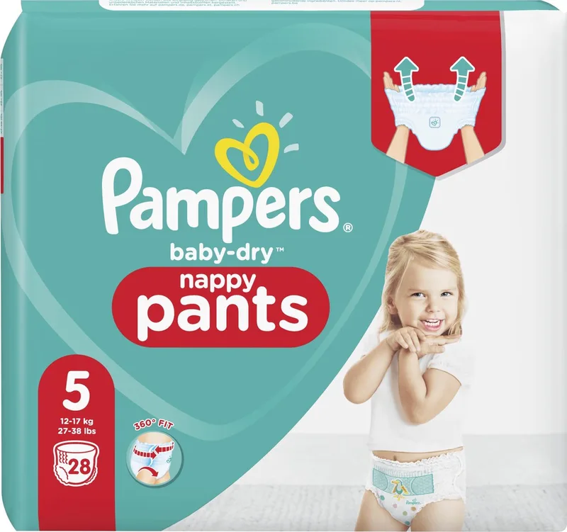 Baby Dry Pants Maat 5 - 28 Luierbroekjes by Pampers – product photo