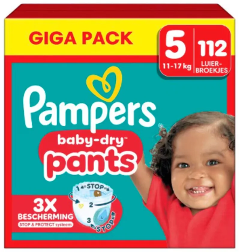 Baby Dry Pants - Maat 5 - Mega Pack - 112 stuks - 12/17KG by Pampers – product photo