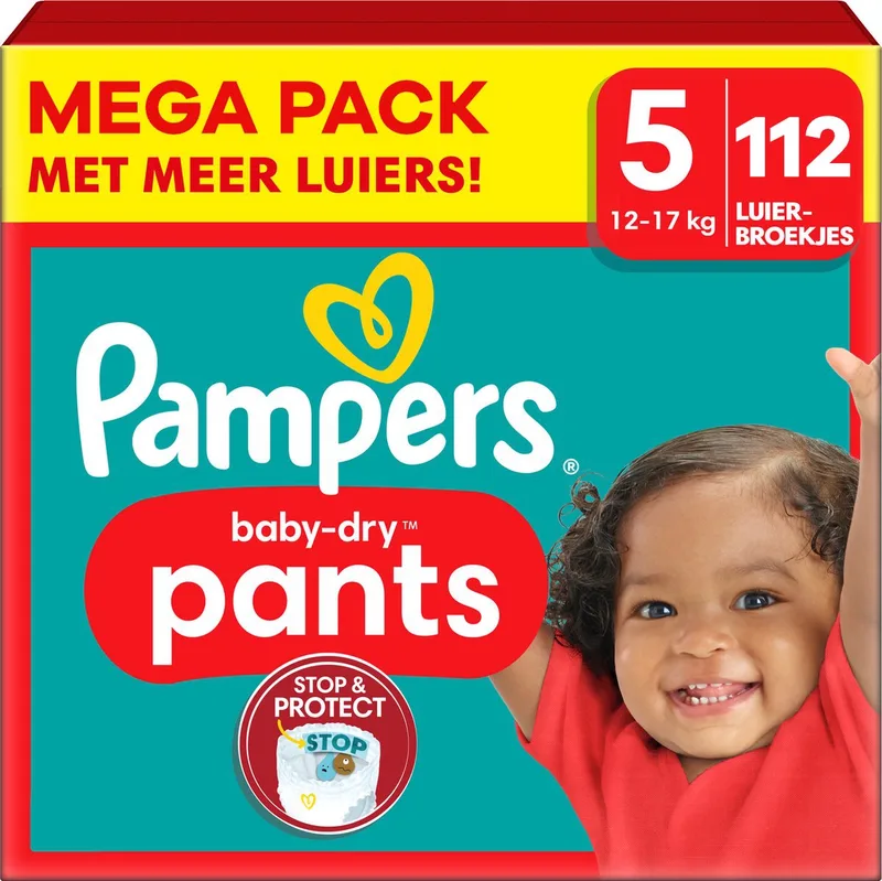 Baby Dry Pants - Maat 5 - Mega Pack - 112 stuks - 12/17KG by Pampers – product photo