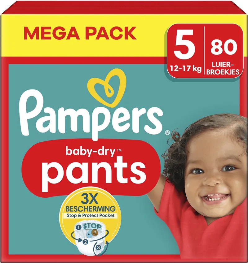 Baby Dry Pants - Maat 5 - Mega Pack - 80 stuks - 12/17 KG by Pampers – product photo