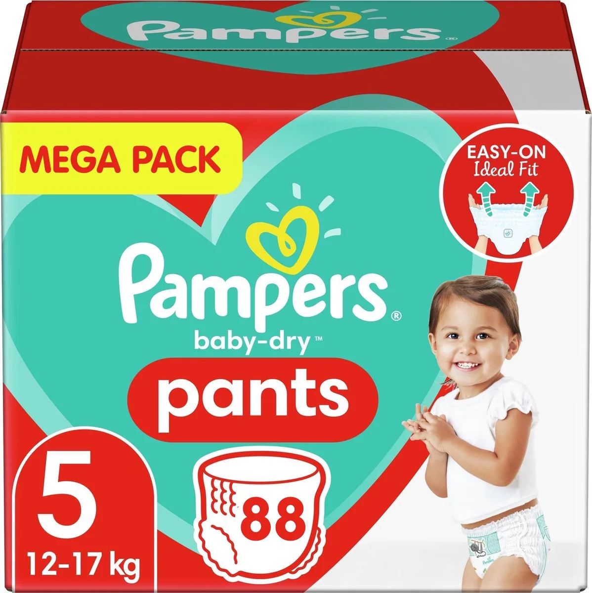 Baby Dry Pants - Maat 5 - Mega Pack - 88 luierbroekjes von Pampers – Produktfoto