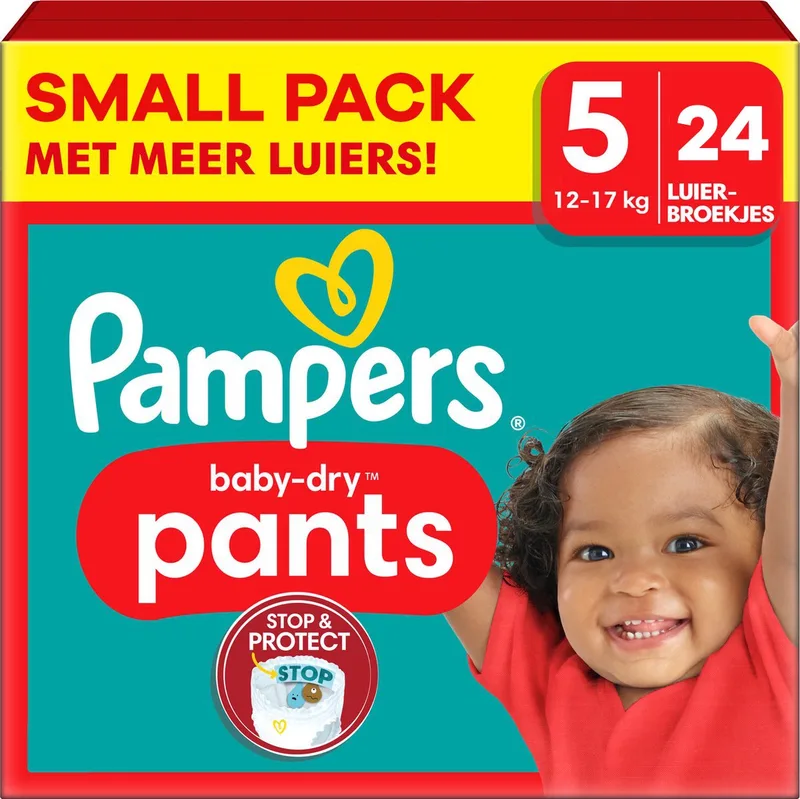 Baby Dry Pants - Maat 5 - Small Pack - 24 stuks - 12/17KG von Pampers – Produktfoto
