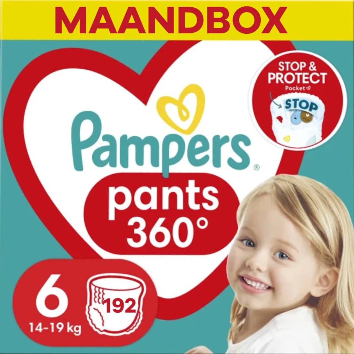 Baby Dry Pants - Maat 6 - Maandbox - 192 stuks - 14/19 KG van Pampers – productfoto