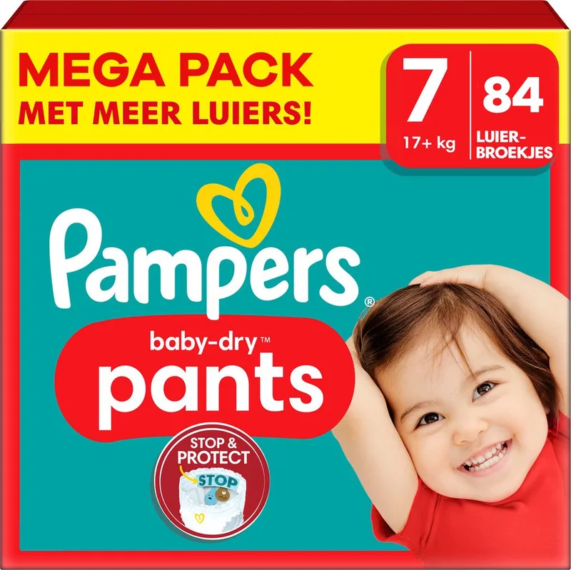 Baby Dry Pants - Maat 7 - Mega Pack - 84 stuks - 17+ KG by Pampers – product photo