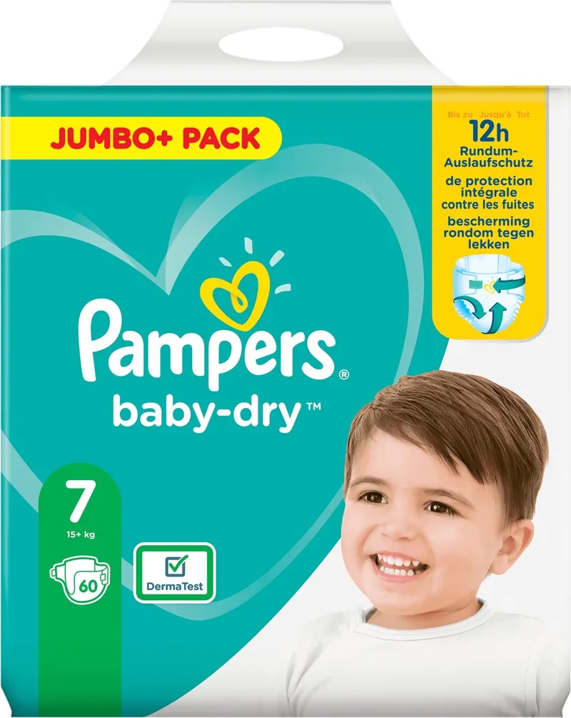 Baby Dry Pants Maxi Pack Maat 7 - 60 Stuks fra Pampers – produktbillede