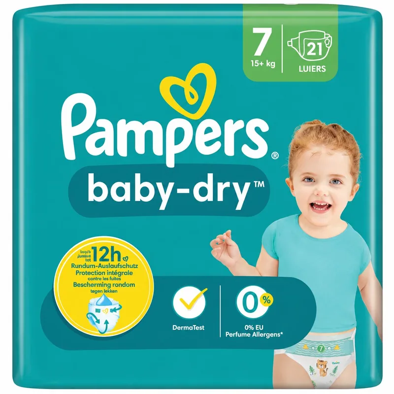 Baby Dry Size 7 (15+kg) 21's luiers by Pampers – product photo