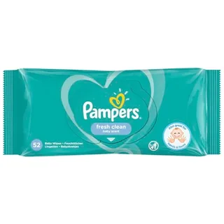 Fresh Clean - Billendoekjes - 52 doekjes - 1 x 52 fra Pampers – produktbillede 2 af 2