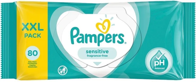 Fresh Clean - Billendoekjes - 80 doekjes - 1 x 80 van Pampers – productfoto