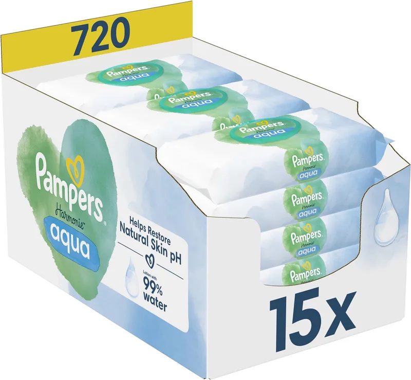 Harmonie Aqua Babydoekjes de Pampers – photo produit
