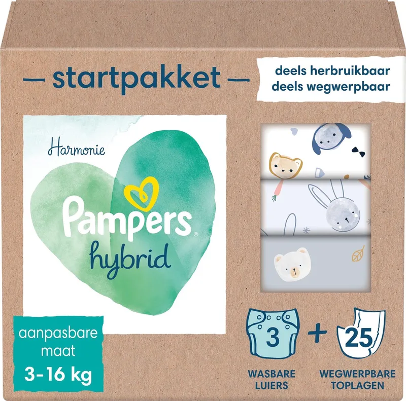 Harmonie Hybrid - Startpakket - Wasbare Luiers Voor Baby’s de Pampers – photo produit