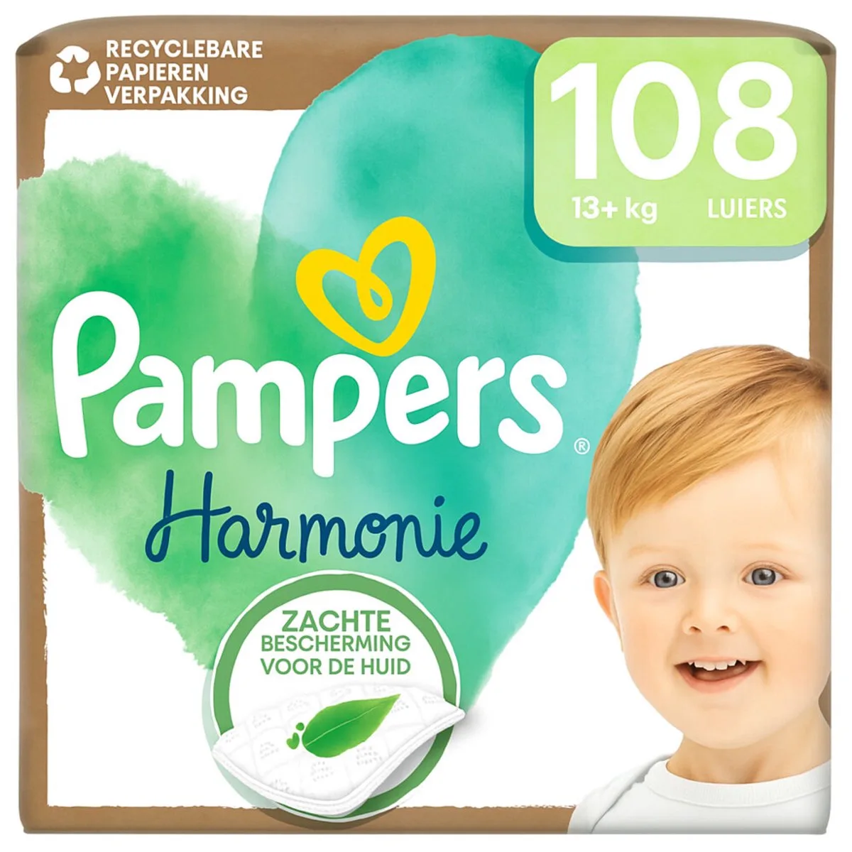 Harmonie Luiers Maat 6 (13+ kg) - 108 stuks de Pampers – photo produit