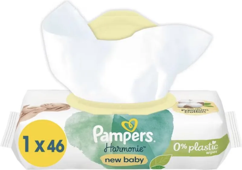 Harmonie New Baby - Billendoekjes - 46 doekjes - 1 x 46 van Pampers – productfoto