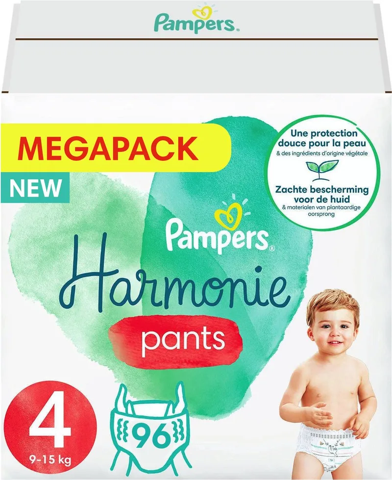 Harmonie Pants - Maat 4 - Megapack - 96 luierbroekjes de Pampers – photo produit