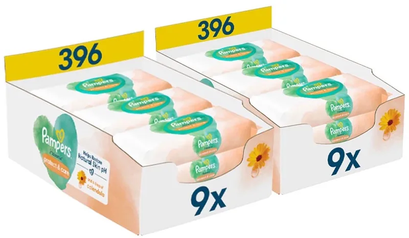 Harmonie Protect & Care - Calendula - Billendoekjes - 792 doekjes - 18 x 44 by Pampers – product photo