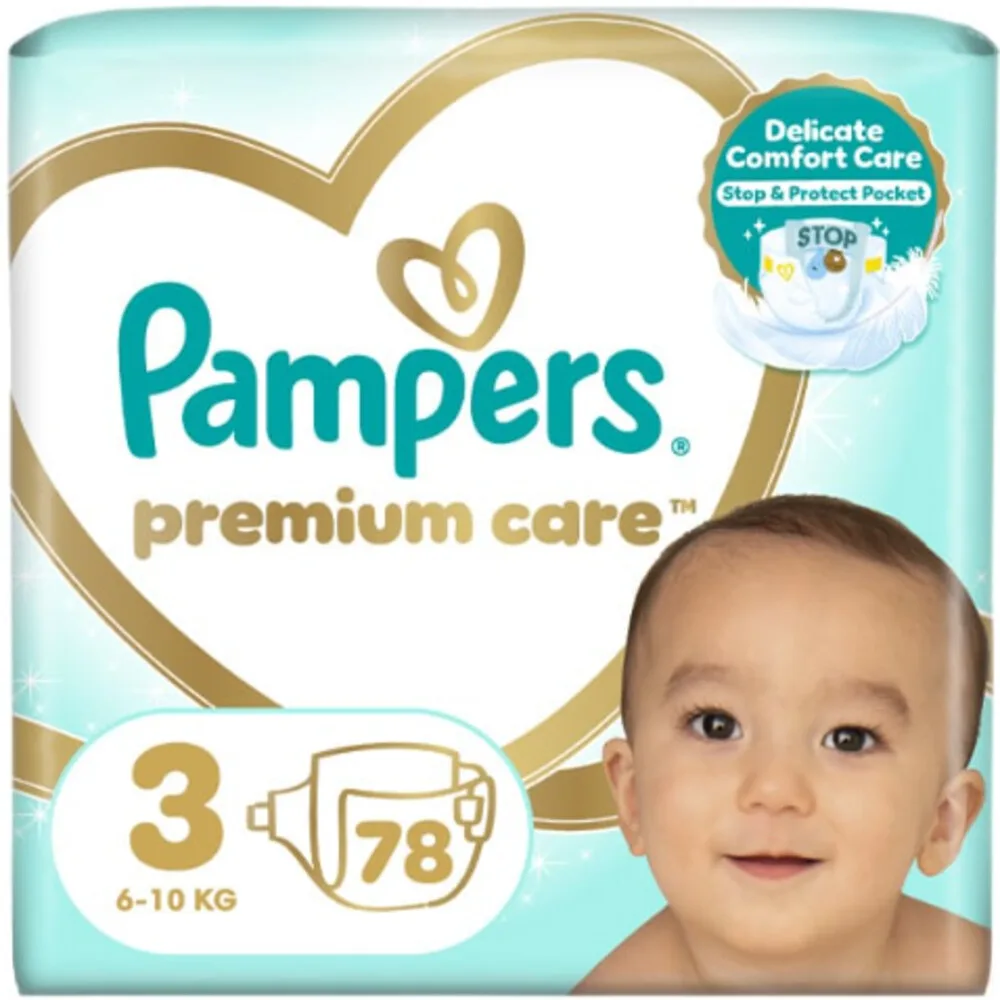 3x Pampers Premium Care Luiers Maat 3 (6-10kg) 78 stuks van Pampers – productfoto