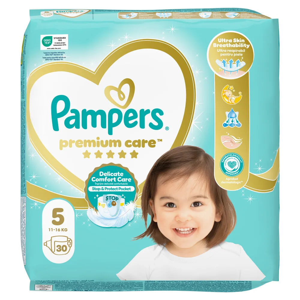 Premium Care Luiers Maat 5 (11-16kg) 30 stuks von Pampers – Produktfoto