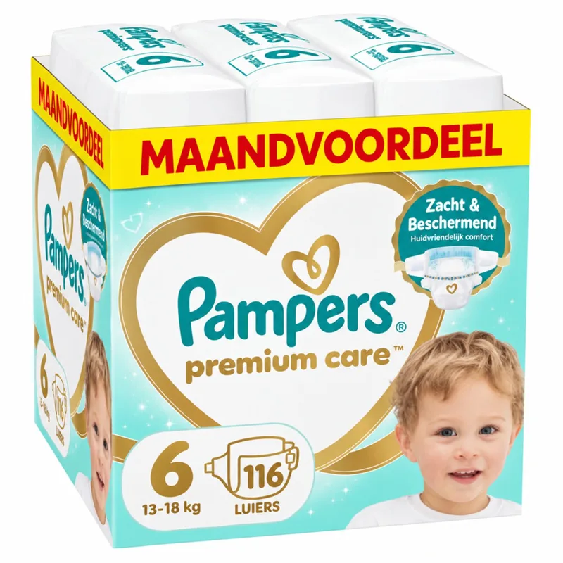 Premium Care Luiers Maat 6 (13-18kg) 116 stuks de Pampers – photo produit