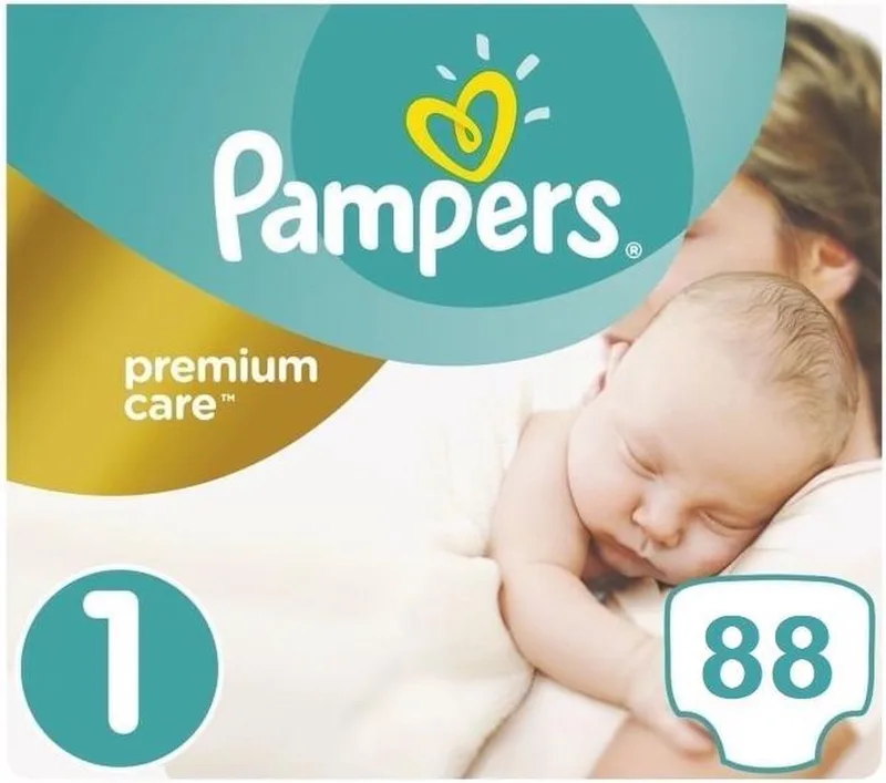 Premium Care Maat 1 - 88 Luiers de Pampers – photo produit
